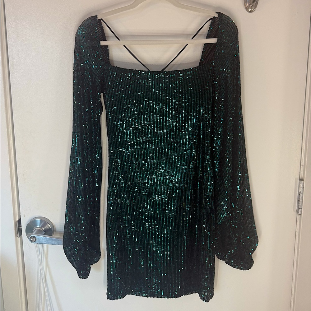 Lucy in the Sky Sparkle Long Sleeve Dress
